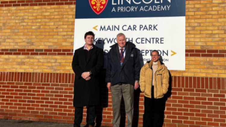Team Salix with Priory Federation of Academies Trust rep Jim Kirby